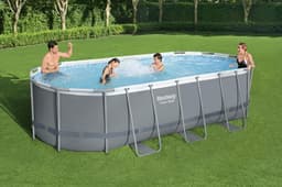 Piscine hors sol Piscine hors-sol sans accessoire Power steel ovale 549x274x122cm Bestway 2