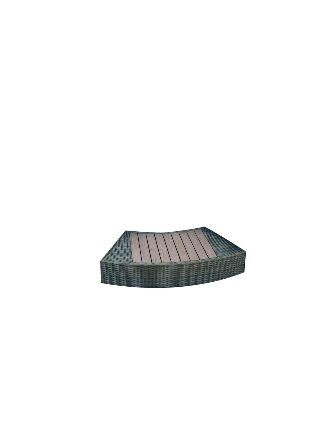 Accessoires Spa Habillage spa rond en rotin brun 180cm Bestway 4