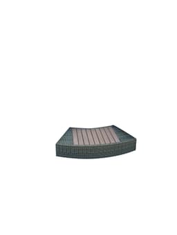 Accessoires Spa Habillage spa rond en rotin brun 180cm Bestway 4