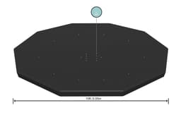 Accessoires Piscine Bâche 4 saisons ronde 305cm pour piscine hors sol Steel Pro Ø 305 cm Bestway 8