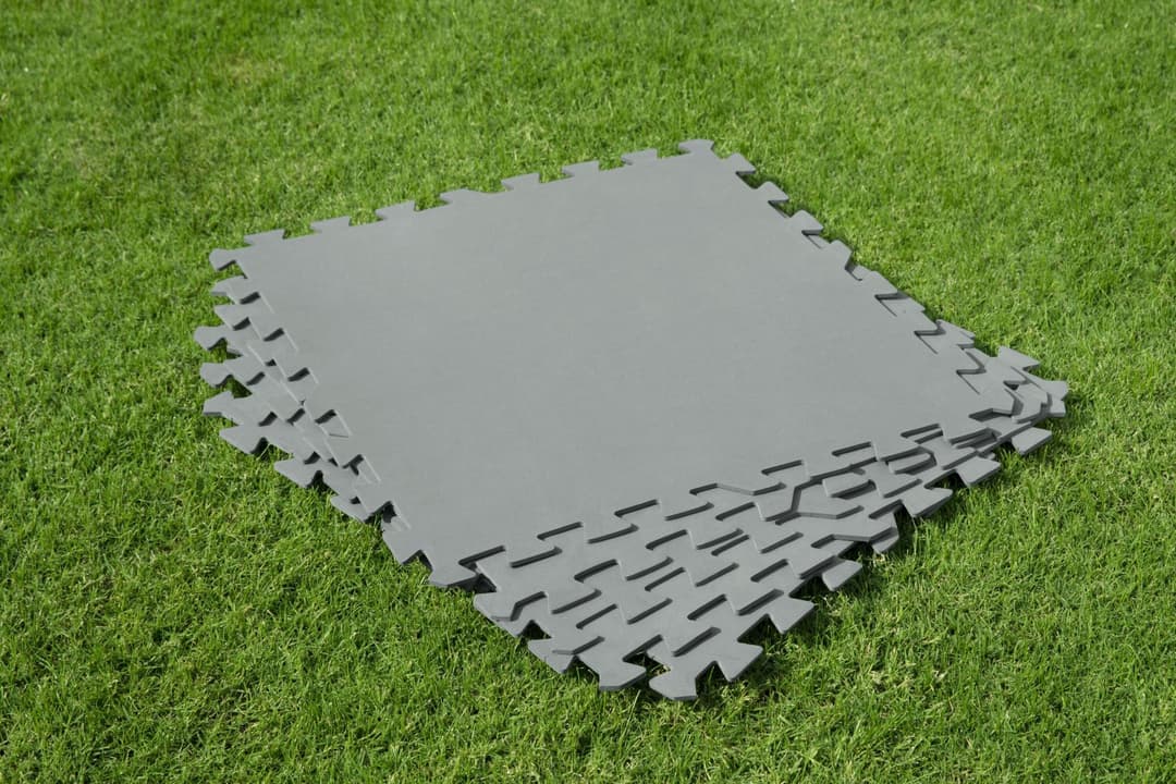 Accessoires Piscine Tapis de sol pour piscine 9 pièces de 50 x 50 cm gris Bestway 3
