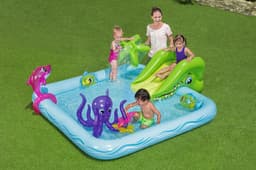 Jeux d'extérieur et trampoline Aire de jeux pataugeoire Fantastic Aquarium 239 x 206 x 86 cm avec fontaine Bestway 2