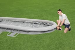 Piscine hors sol Piscine autoportante ovale Fast Set 549 x 366 x 122 cm avec filtration Bestway 8