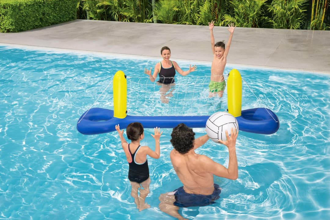 Jeux d'extérieur et trampoline Filet flottant de volley-ball avec ballon 244 x 64 x 76 cm Bestway 2