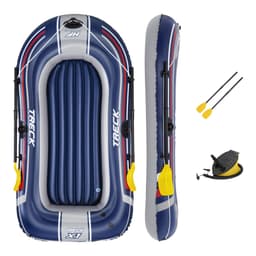 Bateaux, paddle et kayak Bateau gonflable Hydro-Force™ Treck X1 228 x 121 x 32 cm avec 2 rames et un gonfleur à pied Bestway 2