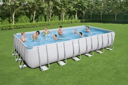 Piscine hors sol Piscine hors sol sans accessoires Power Steel rectangle 732x366x132cm Bestway 2