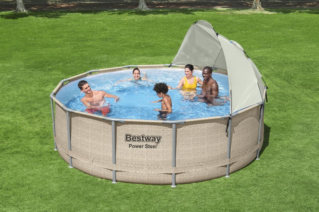Accessoires Piscine Auvent pour piscines tubulaires rondes entre 3,05 et 5,49m de diamètre Bestway 4