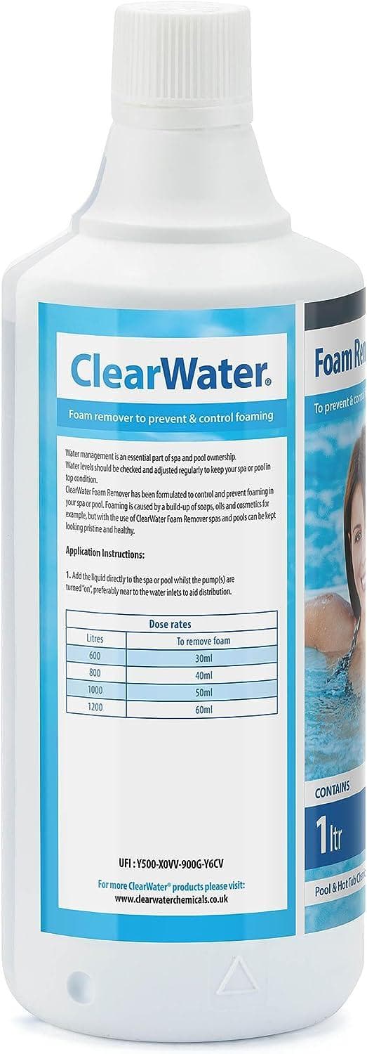 Accessoires Piscine ClearWater Anti mousse Spa et piscine 1L Bestway 3