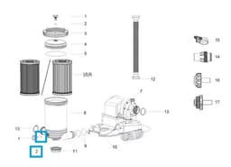 Pièces Détachées Joint torique de vis de purge pour filtration cartouche Bestway® Bestway 3