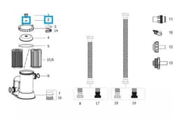 Pièces Détachées Joint torique de vis de purge pour filtration cartouche Bestway® Bestway 4