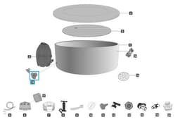Pièces détachées Spas gonflables Valve d'air pour spa et Paddle Bestway 5