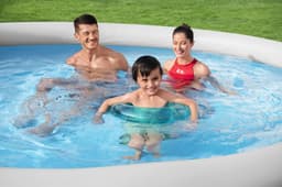 Piscine hors sol Piscine autoportante Fast Set ronde rotin 366 x 76 cm Bestway 5