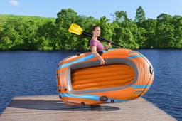 Bateaux, paddle et kayak Bateau gonflable Kondor Elite™ 2000 raft set, 196 x 106 cm, 1 adulte+1enfant, 120kg max, pompe à pied et 2 pagaies Bestway 4
