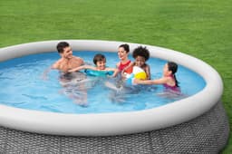Piscine hors sol Piscine autoportante Fast Set ronde rotin 366 x 76 cm Bestway 7