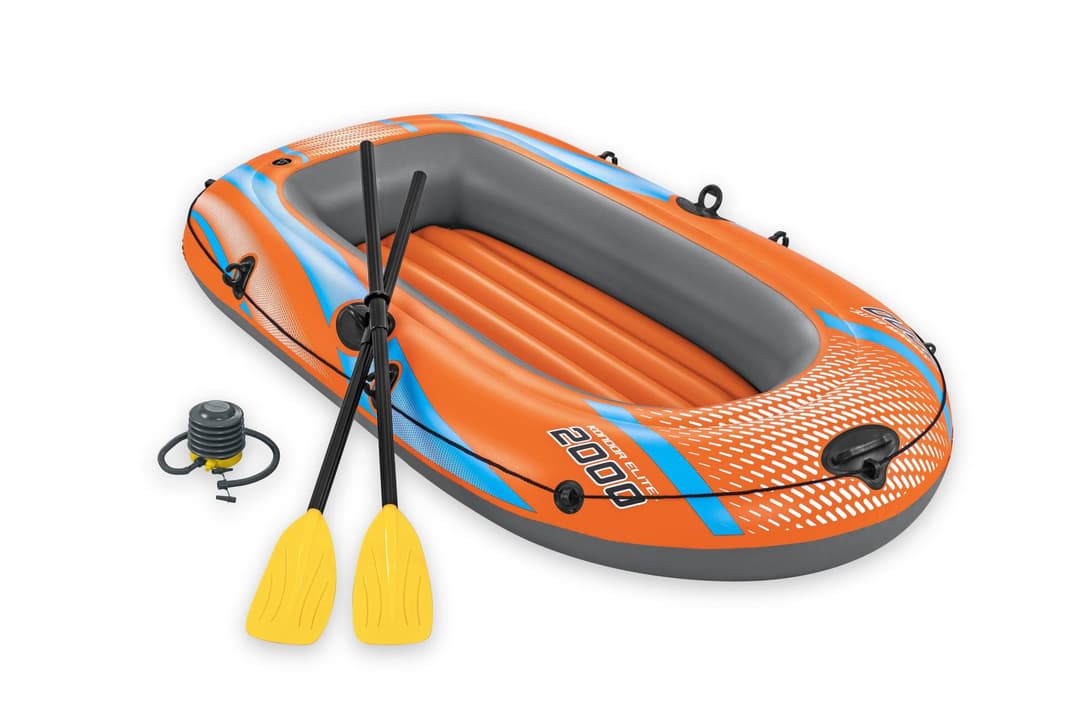 Bateaux, paddle et kayak Bateau gonflable Kondor Elite™ 2000 raft set, 196 x 106 cm, 1 adulte+1enfant, 120kg max, pompe à pied et 2 pagaies Bestway 2