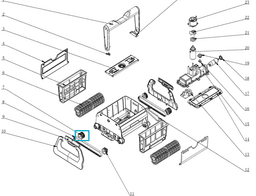 Pièces Détachées Poulie 1 pour robot CLEAN O² 18265 Bestway 3