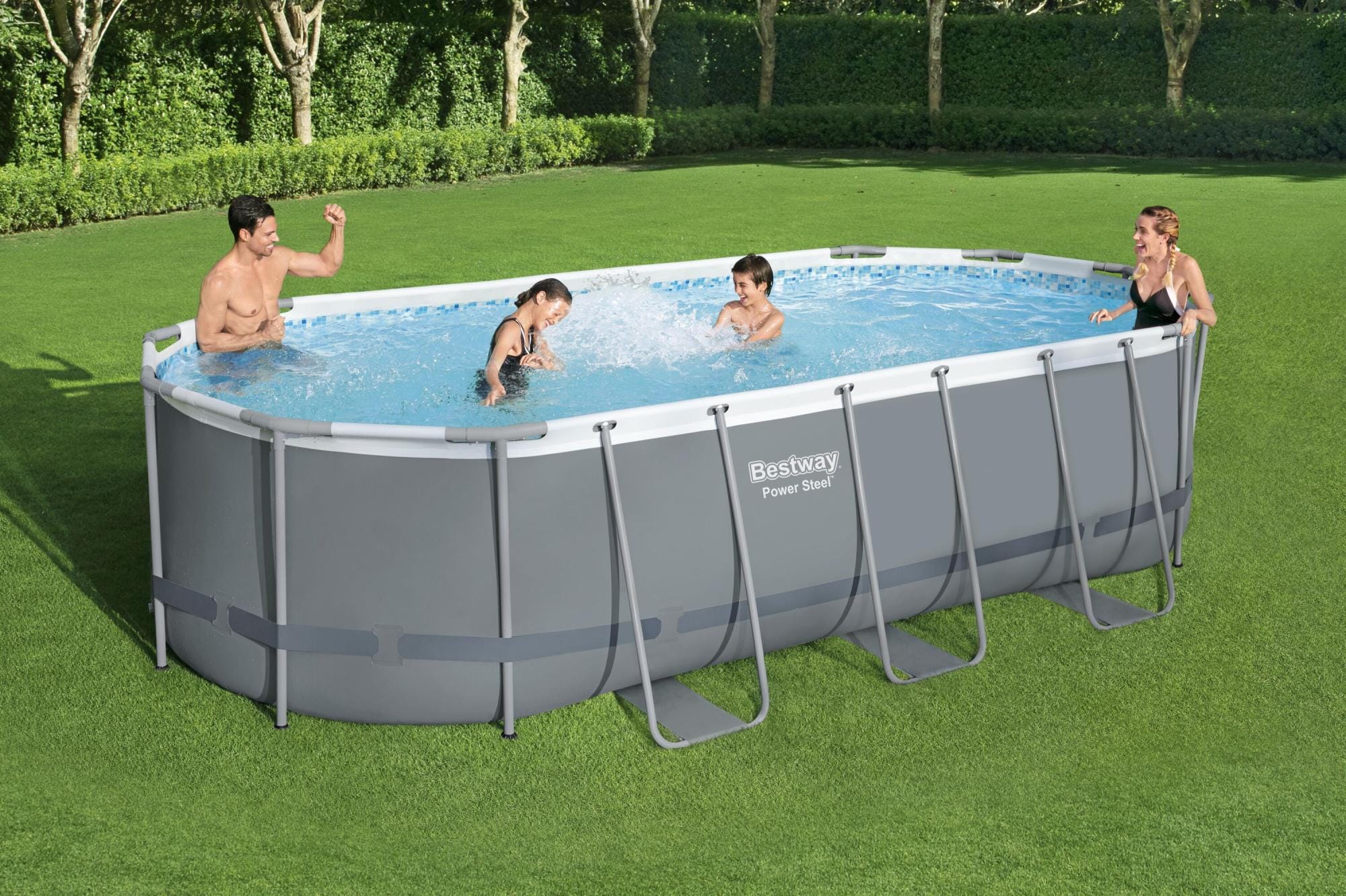 Piscine hors sol Piscine hors-sol sans accessoire Power steel ovale 549x274x122cm Bestway 1