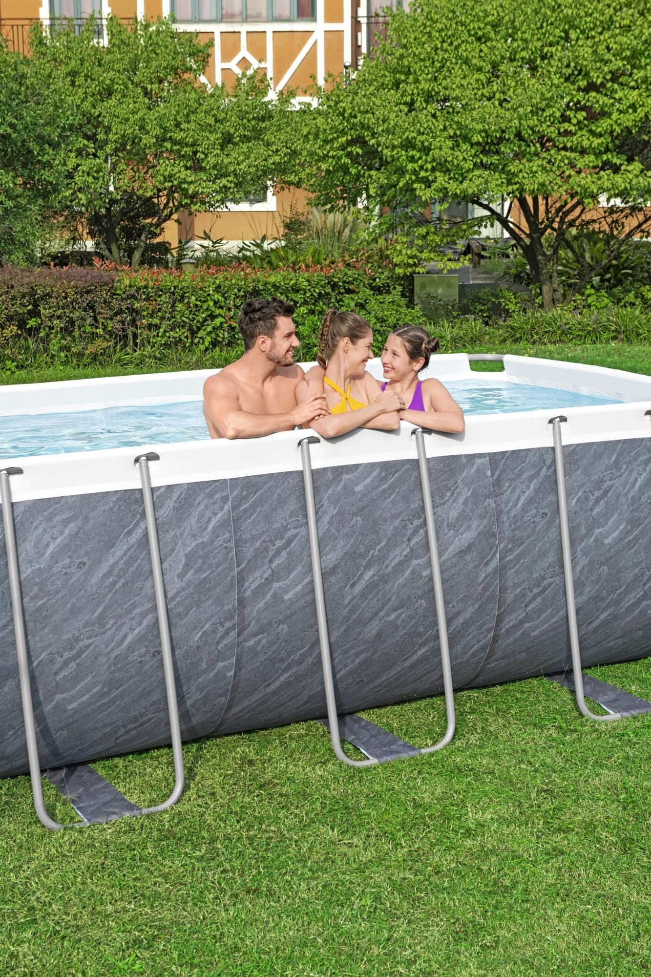 Piscine hors sol Piscine hors sol rectangle sans accessoire Power steel 404x201x100cm Bestway 1