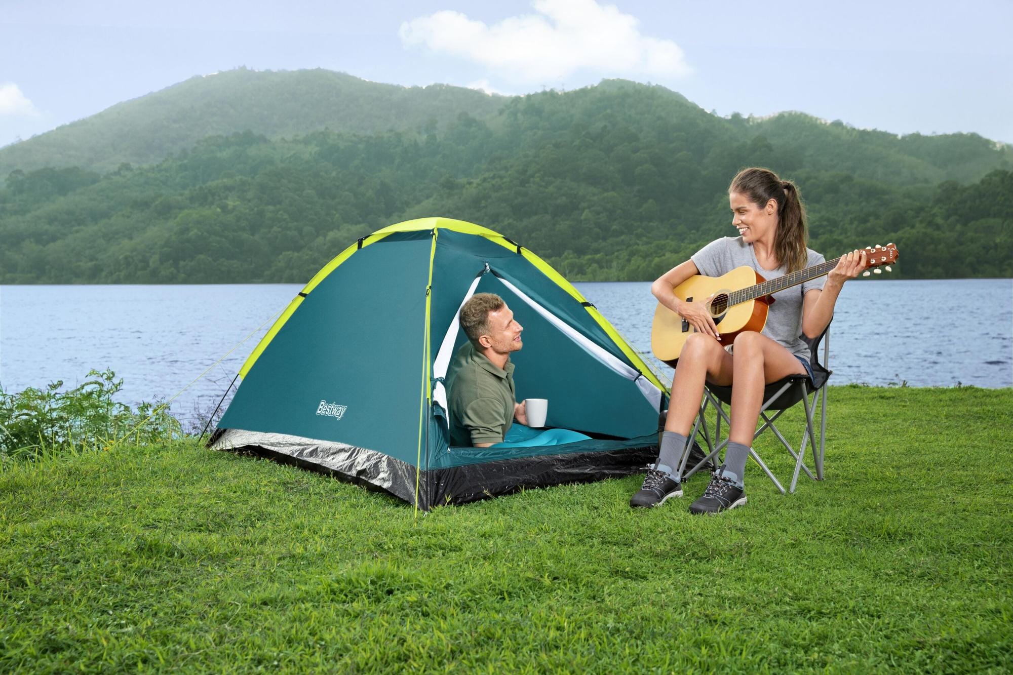 Camping et tente Tente de camping 3 places CoolDome 3 Bestway 210 x 210 x 130 cm Bestway 1