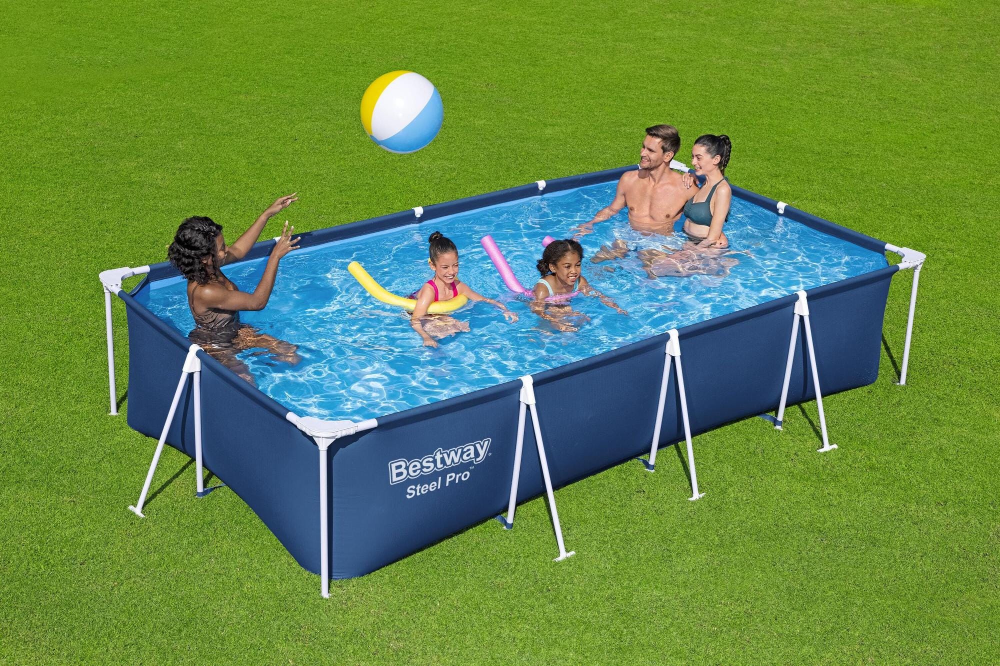 Piscine hors sol Piscine hors sol rectangle Steel Pro 400 x 211 x 81 cm Bestway 1