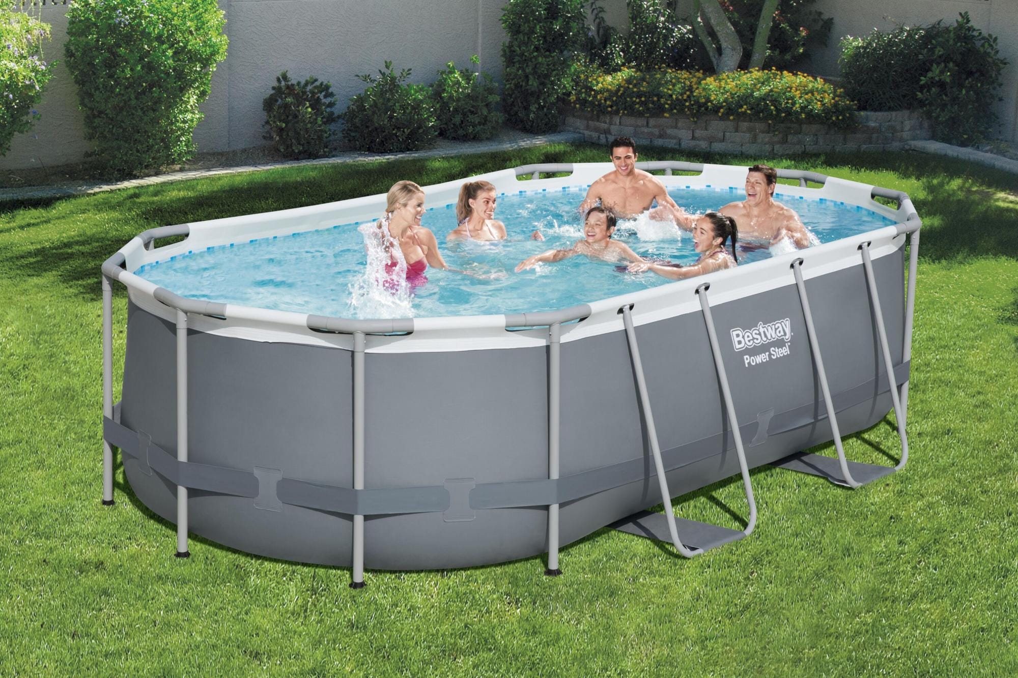 Piscine hors sol Piscine hors-sol sans accessoire Power steel ovale 427x250x100cm Bestway 1