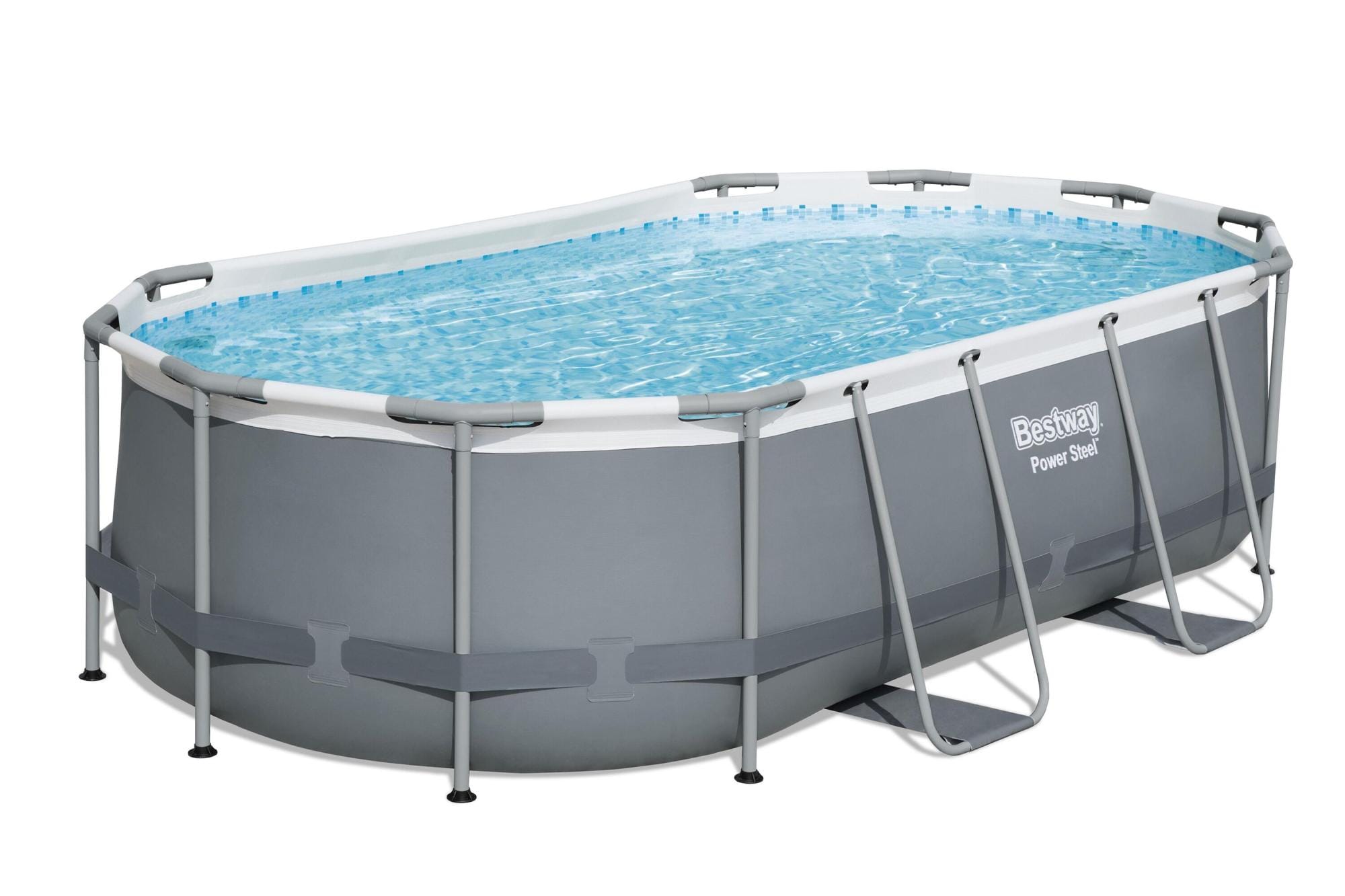 Piscine hors sol Piscine hors-sol sans accessoire Power steel ovale 427x250x100cm Bestway 1