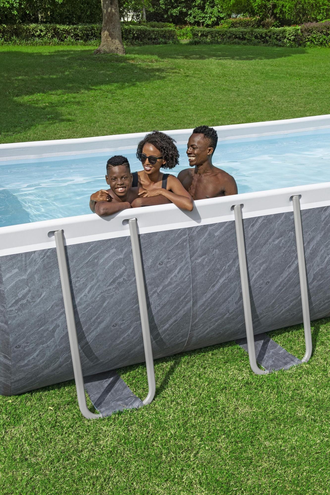 Piscine hors sol Piscine hors sol sans accessoire Power Steel rectangle 488x244x122cm Bestway 1
